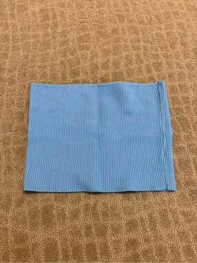 PacSun Light Blue Ribbed Tube Top